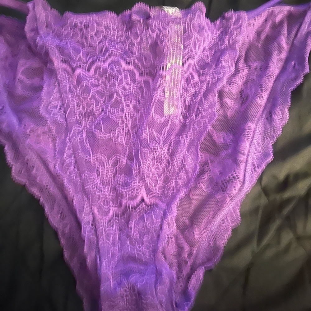 Victoria's Secret Vibrant Purple Lace Panties